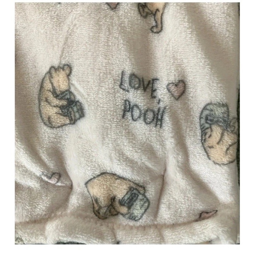 Disney Pooh Bear Collection Baby Blanket -Love Pooh You're As Sweet As Hunny NWT - Picture 2 of 12